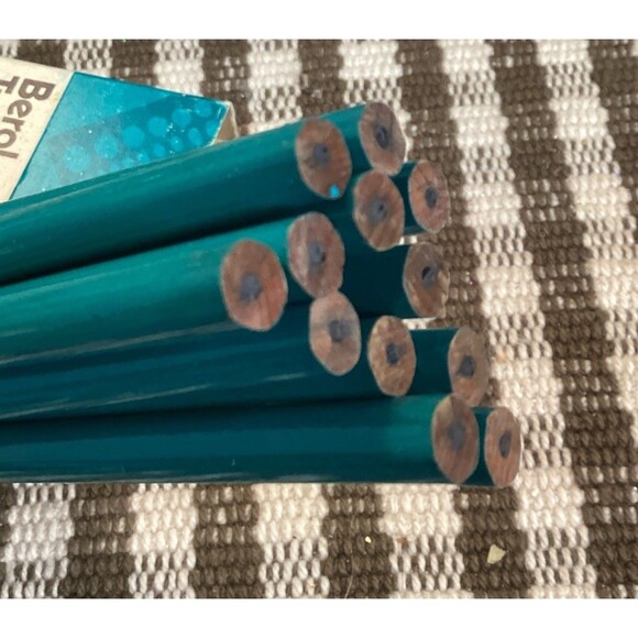 Berol Mixed Lot 21 Drafting Filmograph Turquoise Verithin Pencils Made USA (31) - Picture 5 of 16
